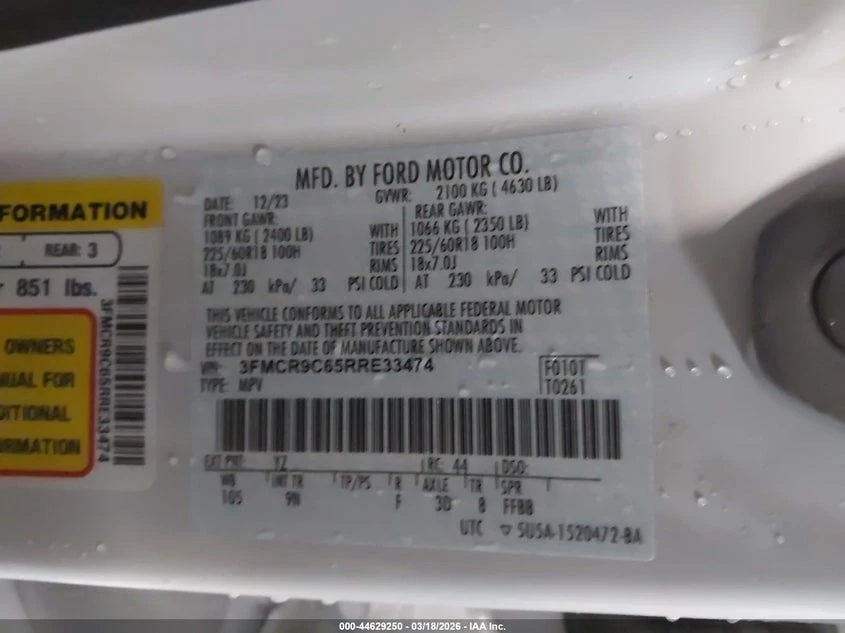 Ford Bronco 1.5l Sport Outer Banks, снимка 9 - Автомобили и джипове - 54102018