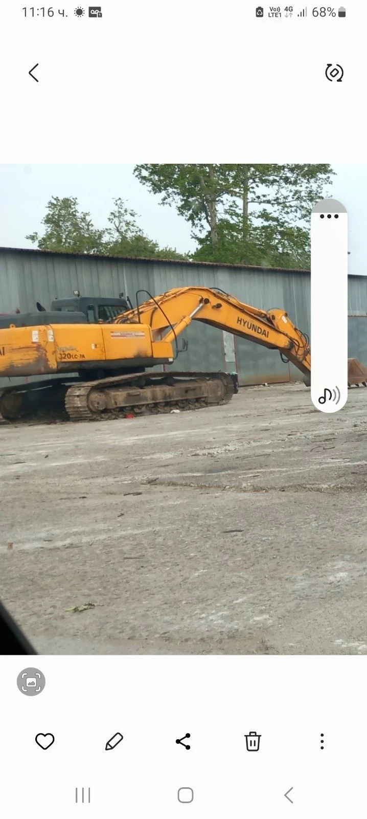 Багер Hyundai 320LC-7A, снимка 10 - Индустриална техника - 54712861