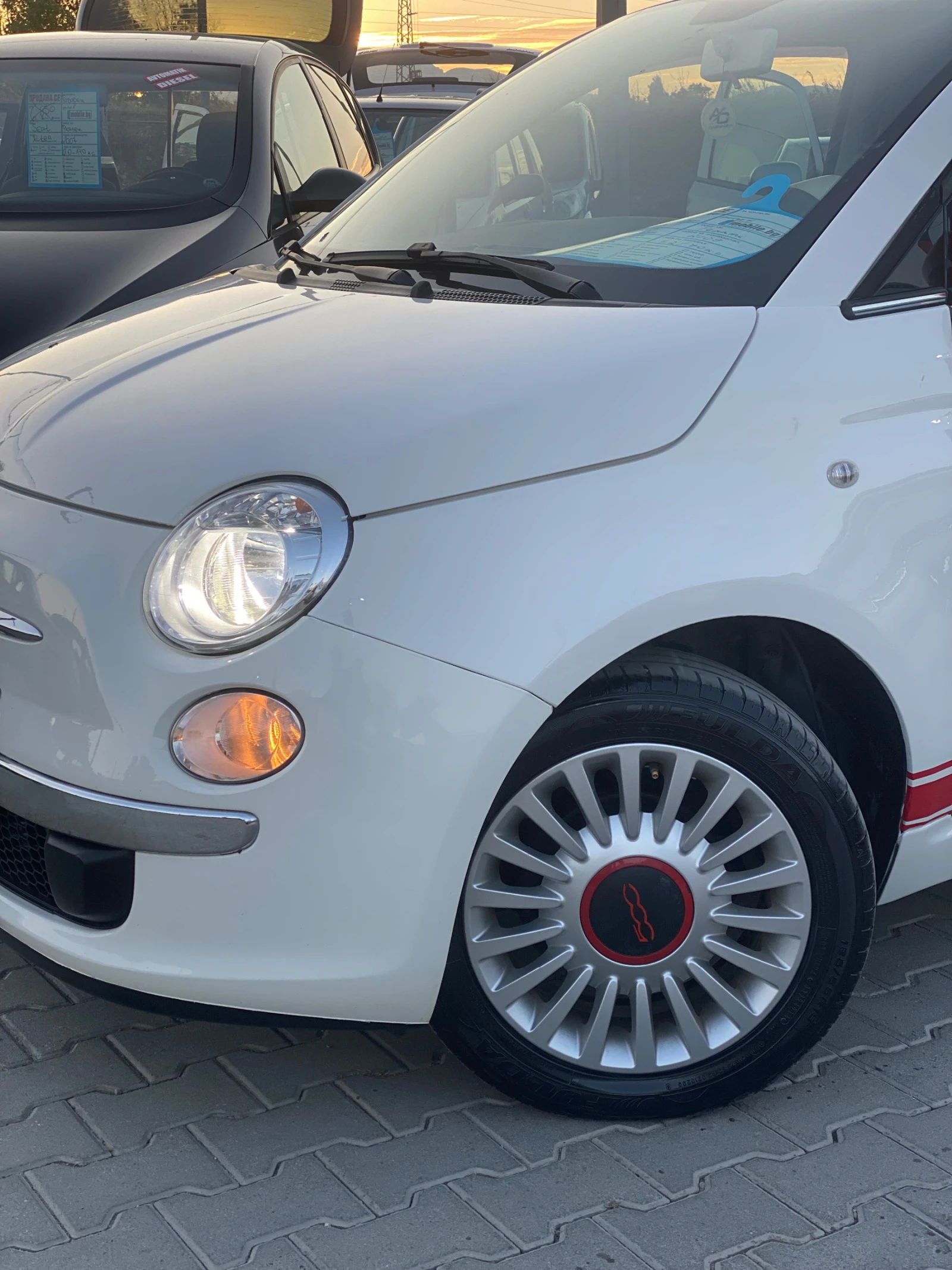 Fiat 500 Перфектен* Клима* 2 комплекта джанти*  - изображение 2