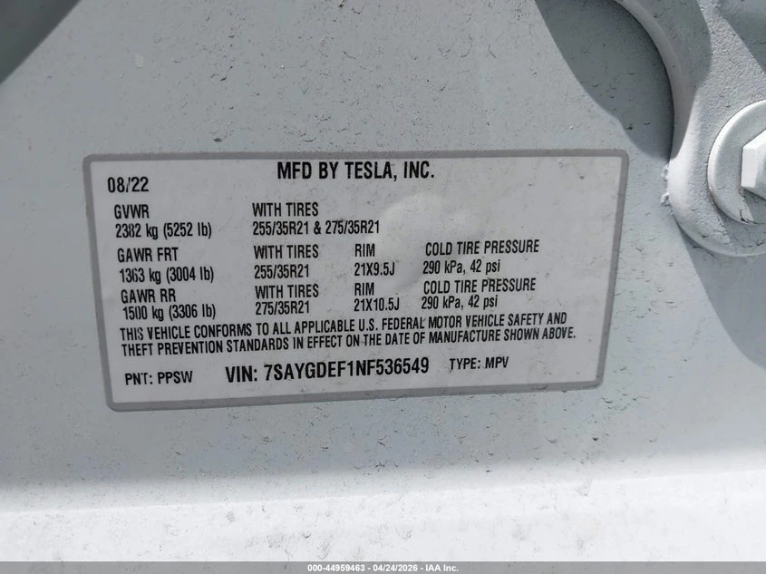 Tesla Model Y Performance Dual Motor All-Wheel Drive, снимка 9 - Автомобили и джипове - 54619201