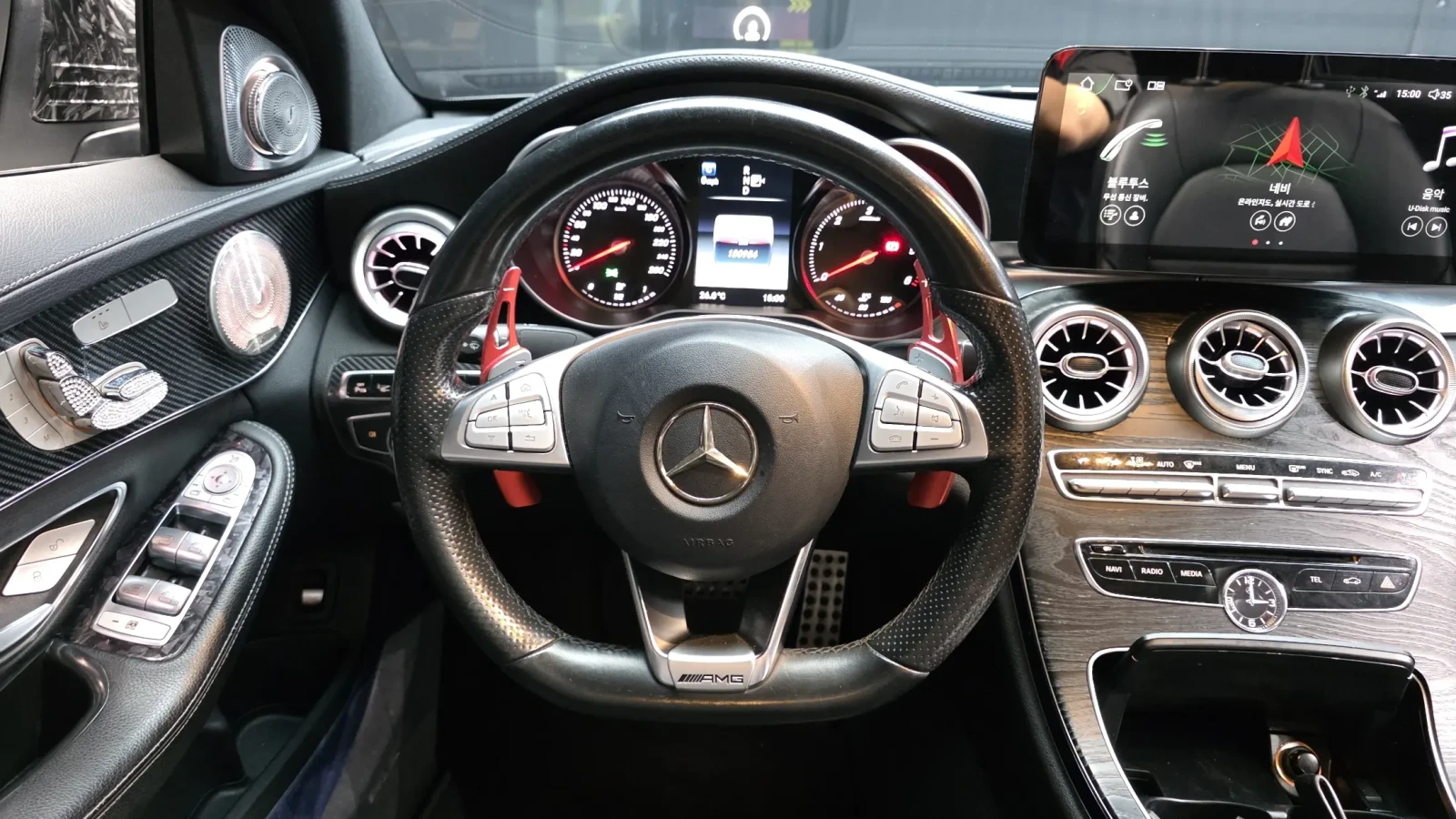 Mercedes-Benz C 250 4MATIC HEAD UP/360CAM/PANORAMA/CARBON/AMG LINE, снимка 8 - Автомобили и джипове - 55143825