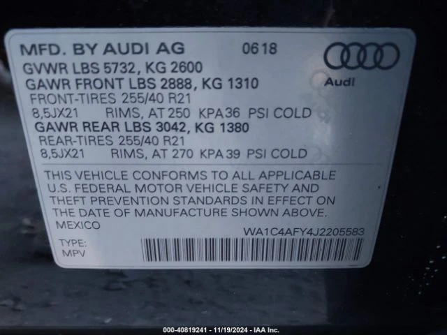 Audi SQ5 3.0T PREMIUM PLUS, снимка 17 - Автомобили и джипове - 48248137