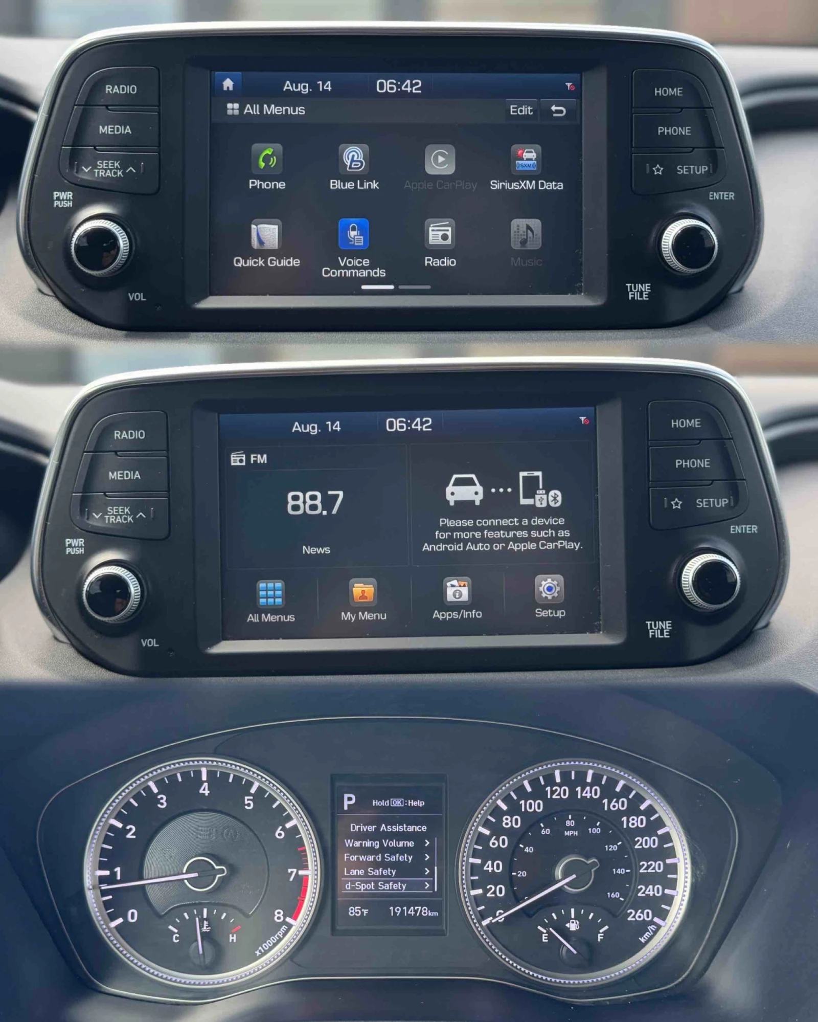 Hyundai Santa fe 2.4GDI* 4X4* H-TRAC, снимка 14 - Автомобили и джипове - 55664053