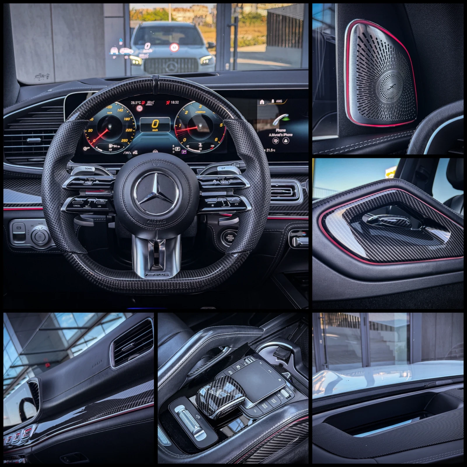 Mercedes-Benz GLS 400 d/GLS 63 AMG OPTIC/360/CARBON/4DBURM/PANO/FULLMAXX, снимка 10 - Автомобили и джипове - 55784252