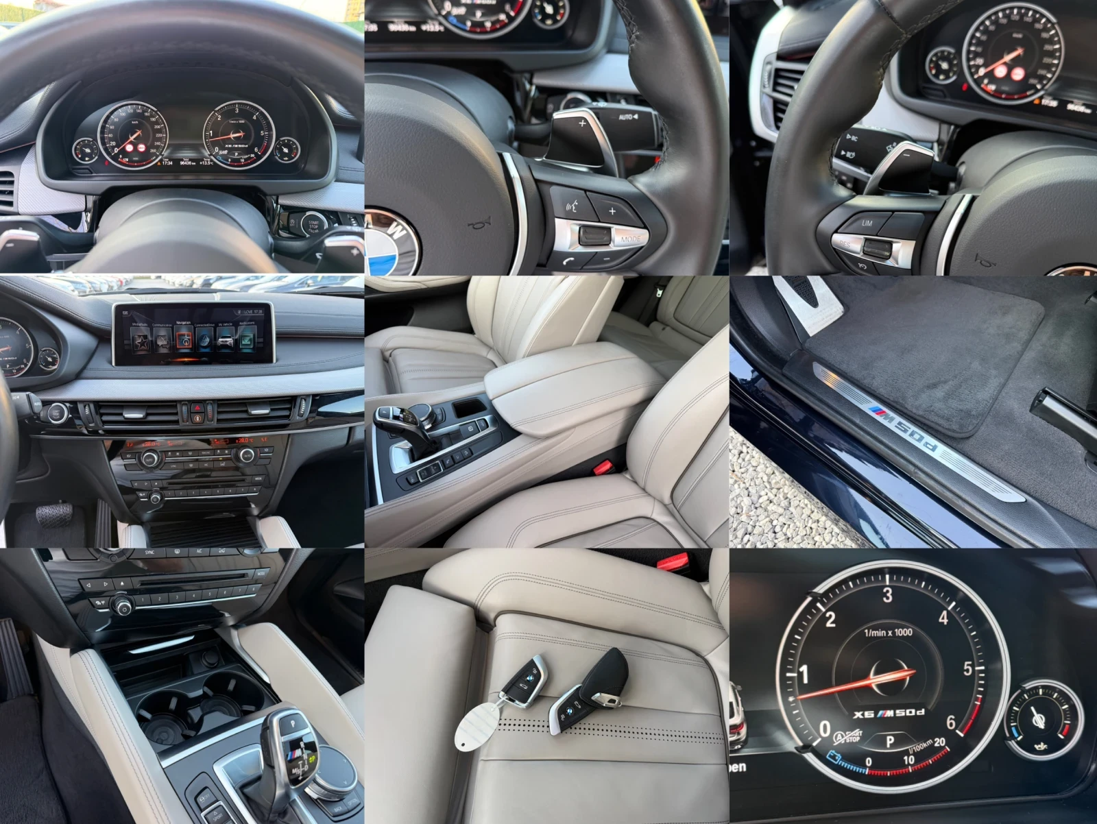 BMW X6 M50D/Individual/96 000km/Digital/Harman-Kardon, снимка 15 - Автомобили и джипове - 53738298