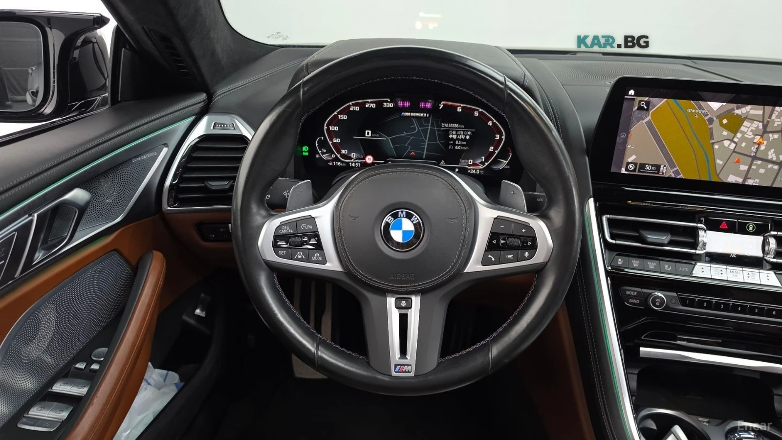 BMW 850 M850i* XDRIVE* B&W* DISTRONIC* 360* ПОДГРЕВ* ОБДУХ, снимка 6 - Автомобили и джипове - 55976894