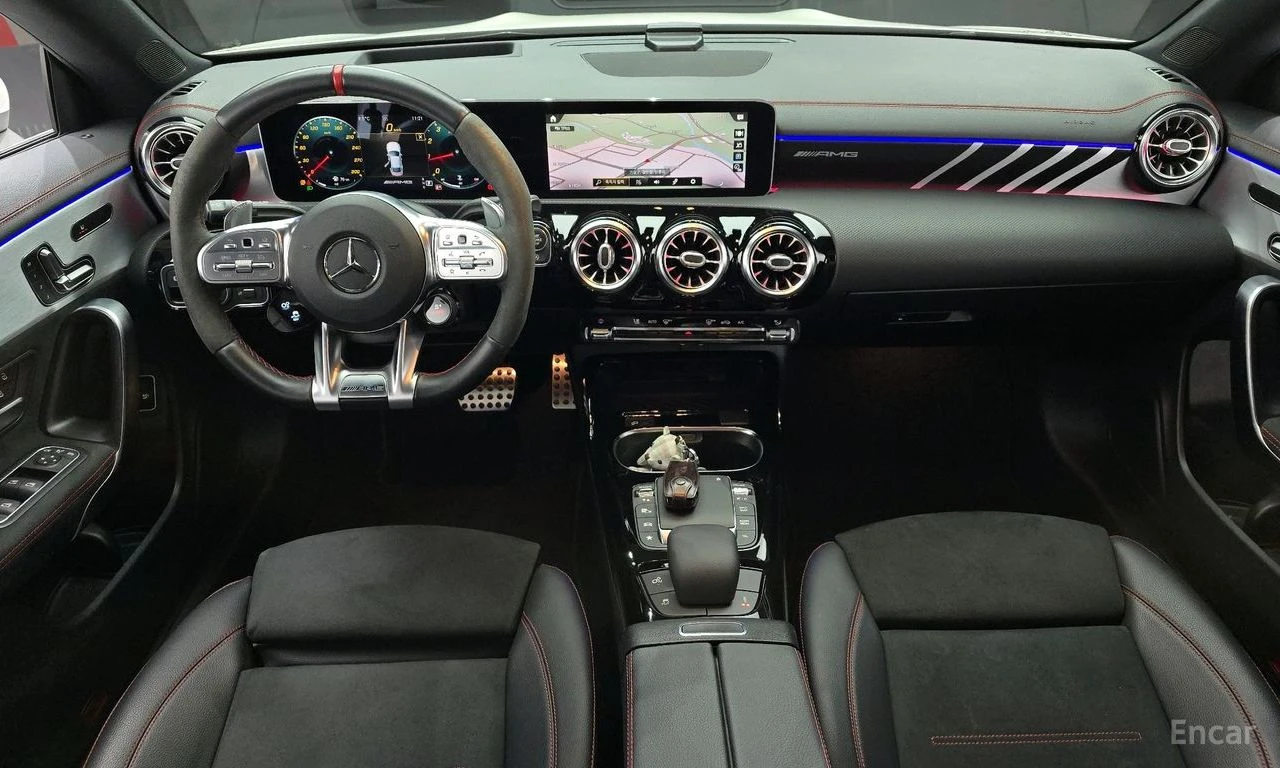 Mercedes-Benz CLA 45 AMG S 4MATIC+ * HEAD-UP* АЛКАНТАРА* ПАНОРАМА* AMBIENT*, снимка 9 - Автомобили и джипове - 54762471