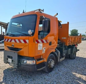Renault Midlum Самосвал с кран HIAB, снимка 2 - Камиони - 53609637
