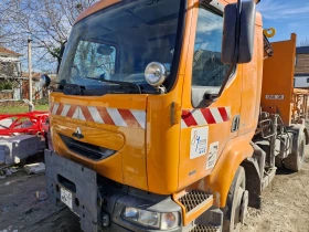 Renault Midlum Самосвал с кран HIAB, снимка 4 - Камиони - 53609637