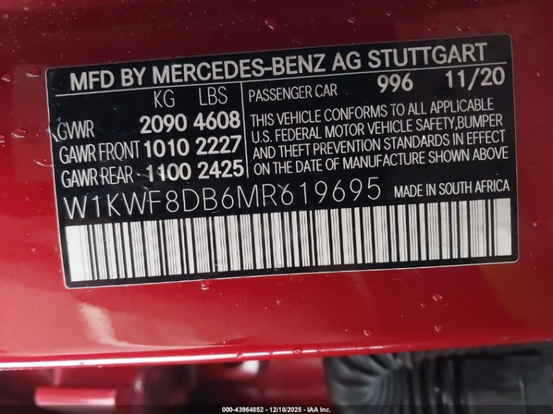 Mercedes-Benz C 300 2.0L I-4 DI, DOHC, VVT, TURBO, 255HP Rear Wheel, снимка 16 - Автомобили и джипове - 53428514