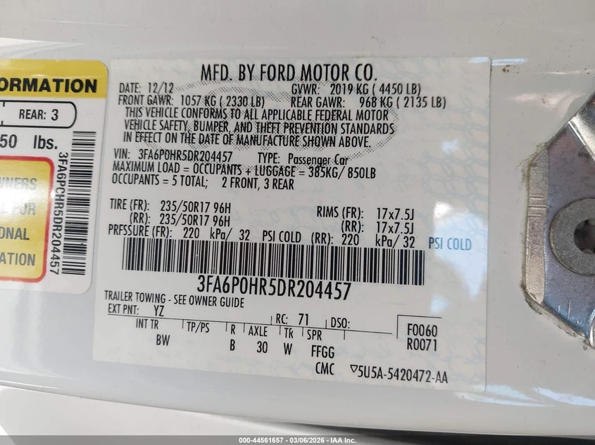 Ford Fusion 1.6L I-4 DI, DOHC, VVT, TURBO, 173HP Front Wheel | Mobile.bg � ����������� 9