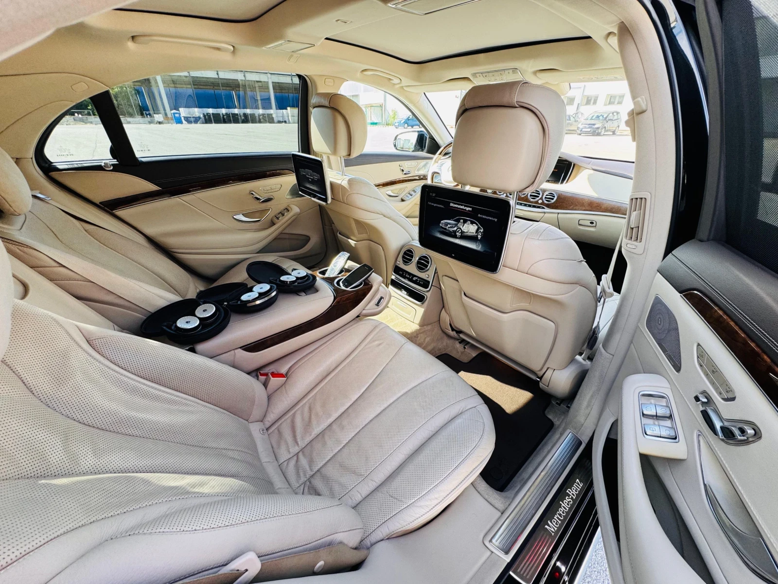 Mercedes-Benz S 350 AMG Лонг Нощно Хладилник 4хмасаж Панорама Дистрон - изображение 10