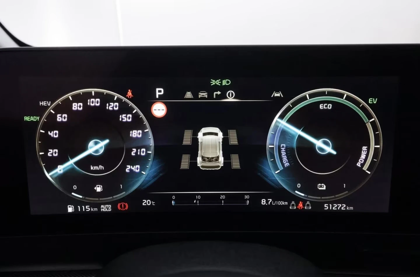 Kia Sportage PHEV/265HP/4WD/SPIRIT/CAM/LED/KLESS/CPLAY/589q, снимка 11 - Автомобили и джипове - 55655258