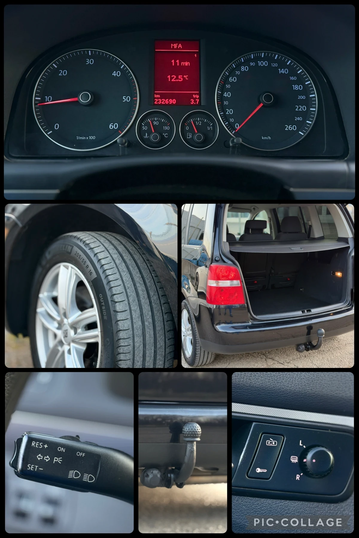 VW Touran 1.9TDi~105hp~6скорости~НАВИГАЦИЯ, снимка 17 - Автомобили и джипове - 53832614