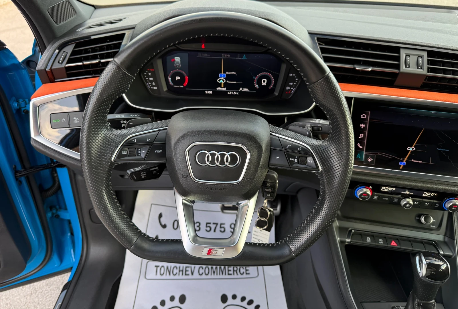 Audi Q3 2.0-TDI-quattro-190k.s-S-line+ + + MATRIX-AUDI SPO, снимка 8 - Автомобили и джипове - 55811895