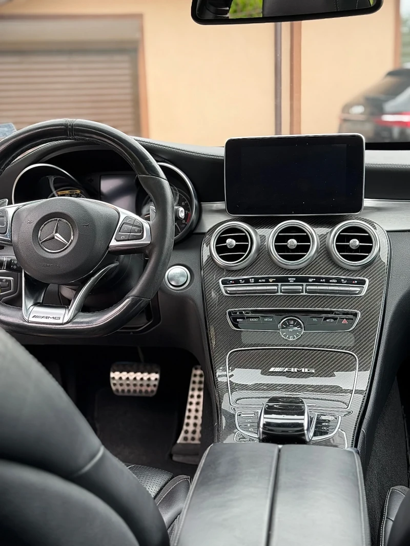 Mercedes-Benz C 63 AMG HEAD UP!LINE!FULL NIGHT BLACK EDITION!PANO!DIS!, снимка 8 - Автомобили и джипове - 53182404