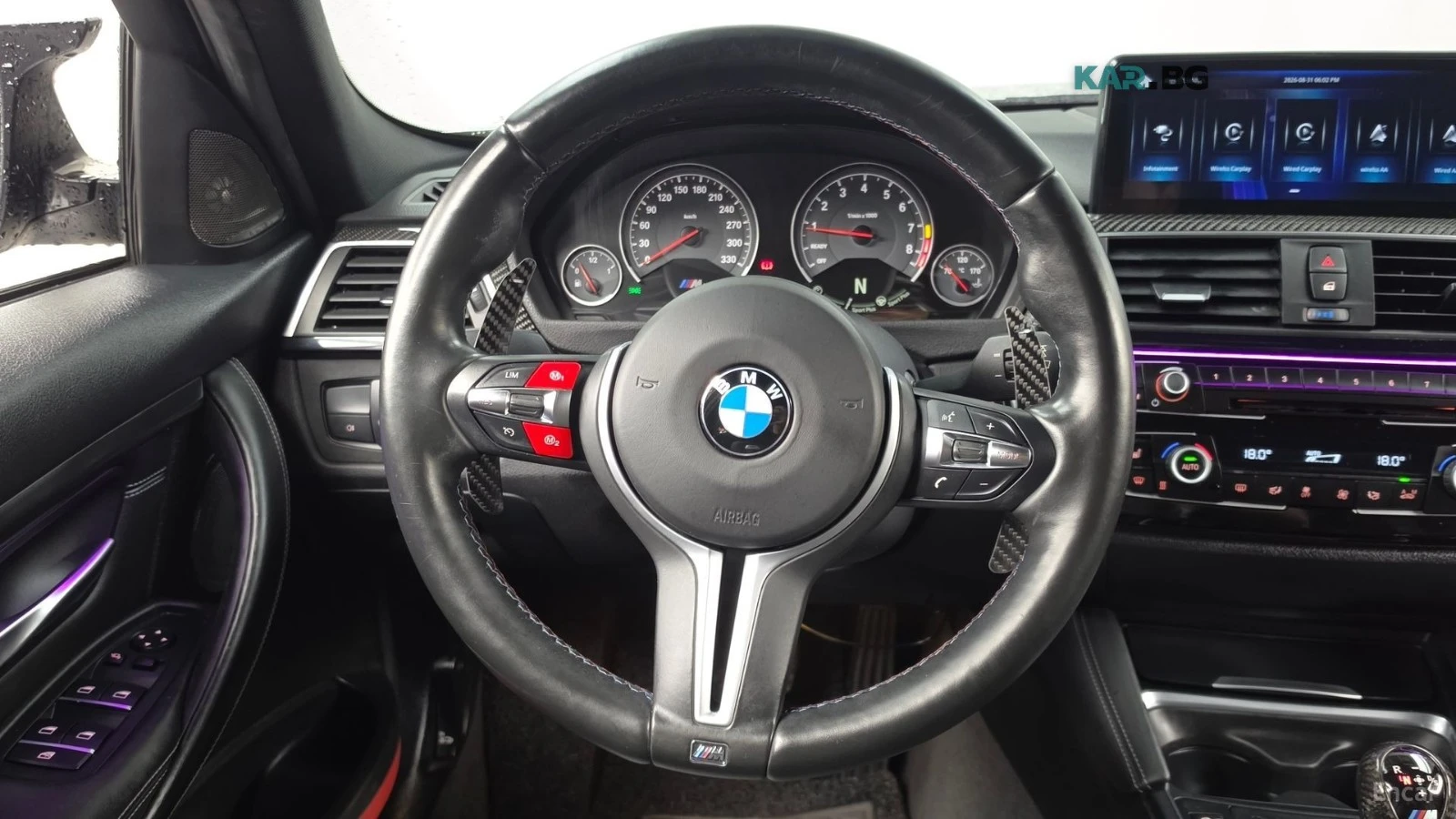 BMW M3 DCT* HARMAN KARDON* CARBON* КАМЕРА* ПОДГРЕВ* , снимка 13 - Автомобили и джипове - 55897291