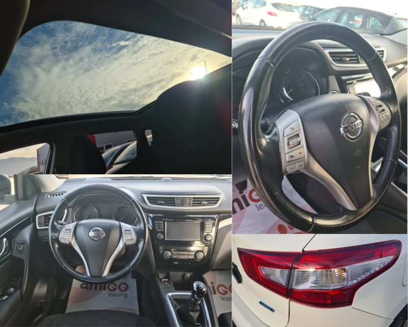 Nissan Qashqai 1.5dci ПЕРФЕКТЕН Keyless ПАНОРАМА КАМЕРА 360TEKNA , снимка 13 - Автомобили и джипове - 52878666