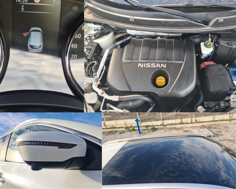 Nissan Qashqai 1.5dci ПЕРФЕКТЕН Keyless ПАНОРАМА КАМЕРА 360TEKNA , снимка 10 - Автомобили и джипове - 52878666