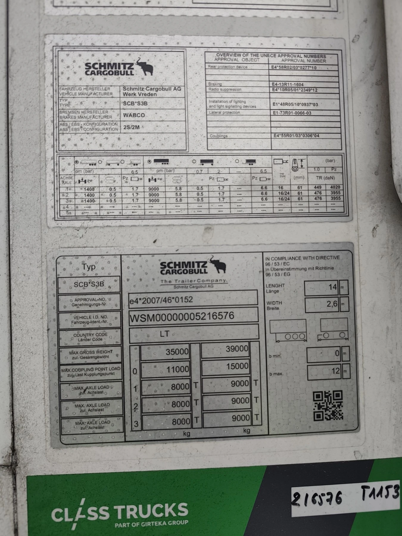 Полуремарке Schmitz SCB* S3B, снимка 13 - Ремаркета - 53907762