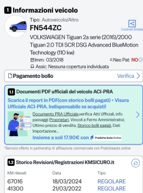 VW Tiguan 2.0 TDi EURO6B - 17900 € / 35009.36 лв. - 82068633 16