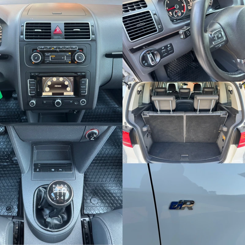 VW Touran 2.0TDI* R-LINE* NAVI* 7 МЕСТА* МУЛТИ ВОЛАН* ЛИЗИНГ, снимка 9 - Автомобили и джипове - 51367018