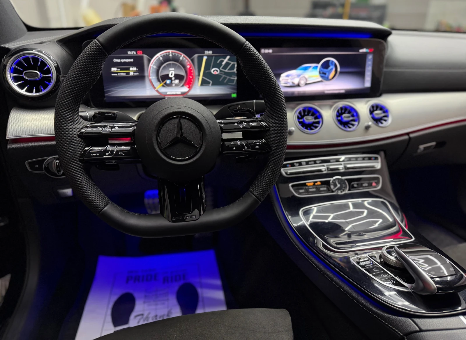 Mercedes-Benz E 220 КАТО НОВА, Серв.ист. FACELIFT 6.3 AMG, снимка 12 - Автомобили и джипове - 54107986