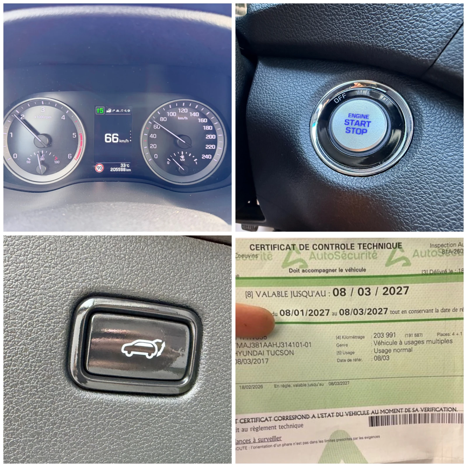 Hyundai Tucson 2.0CRDI DISTRONIK OBDUHVANE PODGREV PANORAMA FULL, снимка 17 - Автомобили и джипове - 54692467