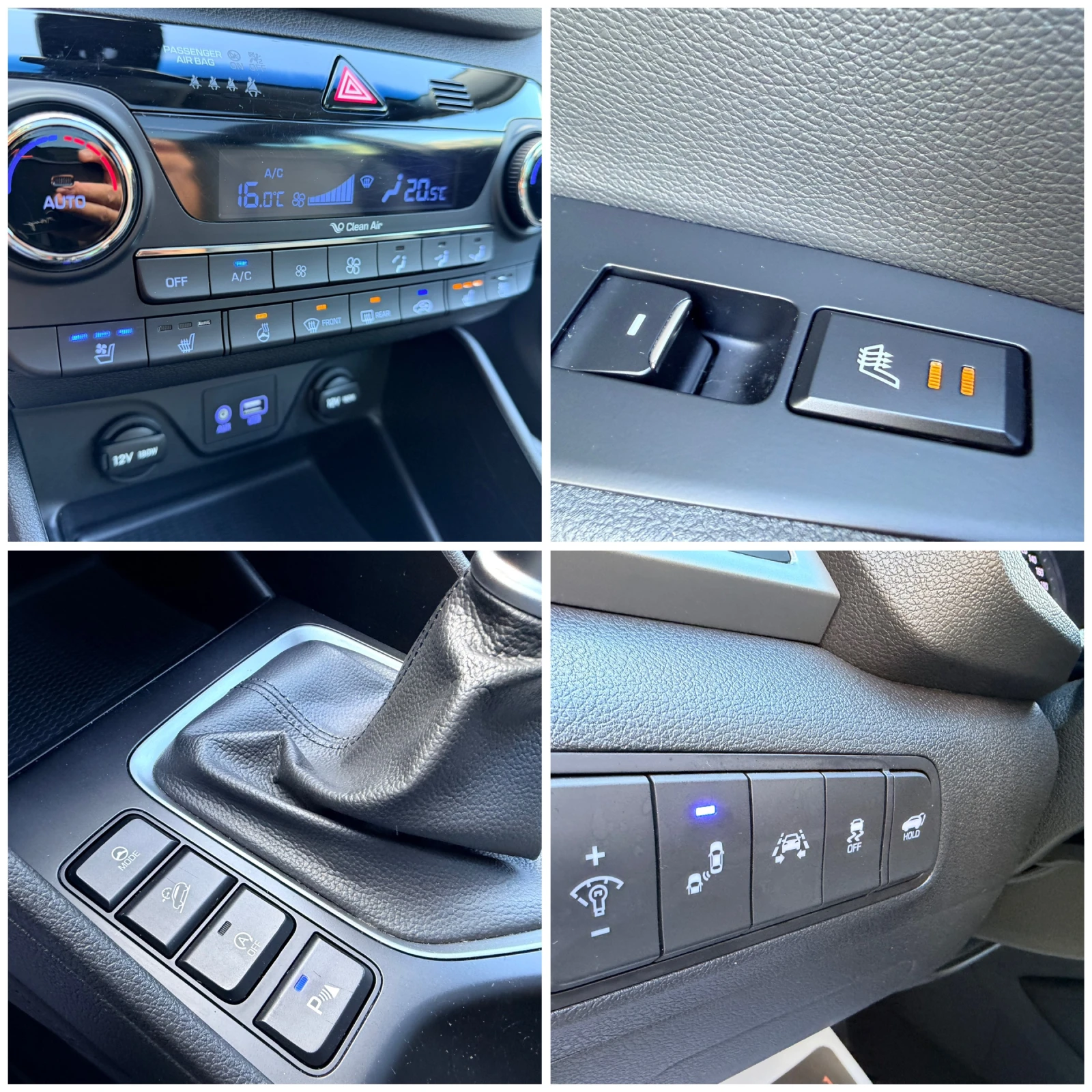 Hyundai Tucson 2.0CRDI DISTRONIK OBDUHVANE PODGREV PANORAMA FULL, снимка 16 - Автомобили и джипове - 54692467