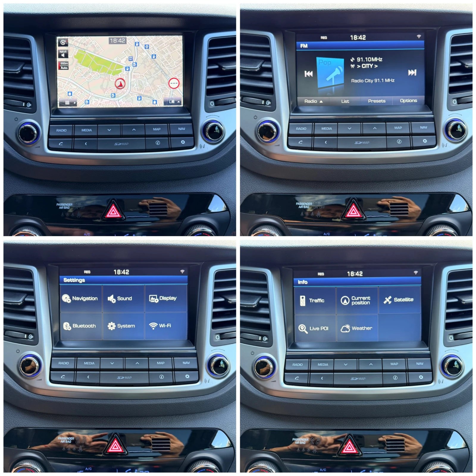 Hyundai Tucson 2.0CRDI DISTRONIK OBDUHVANE PODGREV PANORAMA FULL, снимка 15 - Автомобили и джипове - 54692467