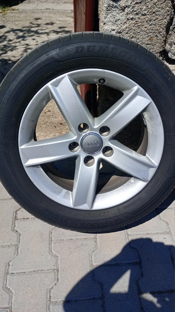 Гуми с джанти Dunlop 225/55R16, снимка 4 - Гуми и джанти - 48912577