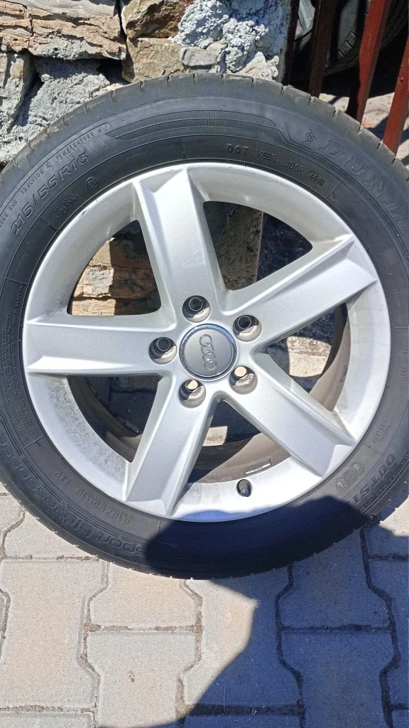 Гуми с джанти Dunlop 225/55R16, снимка 1 - Гуми и джанти - 48912577