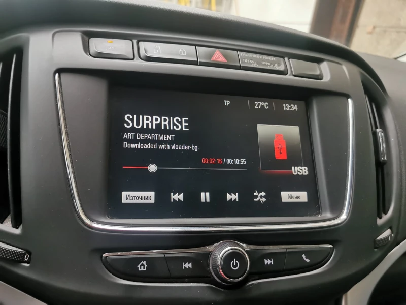 Opel Zafira 1.4 GAS TURBO(LPG), снимка 12 - Автомобили и джипове - 50210224