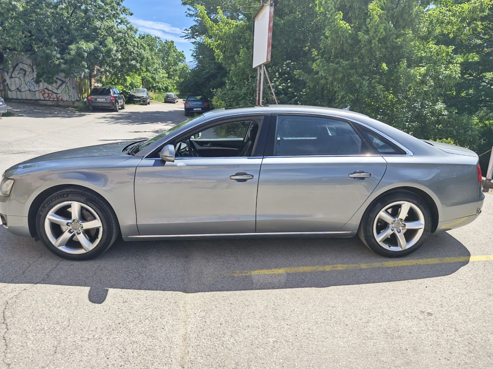 Audi A8 LONG / МАСАЖ/ ОБДУХВАНЕ /ACC/, снимка 4 - Автомобили и джипове - 54721169