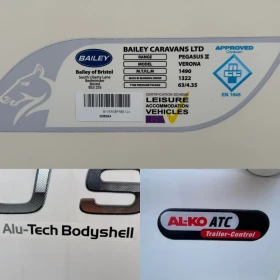 Каравана TEC BAILEY PEGASUS-Alu-Tech Вodyshell-MOVER/ТЕНТА/FULL, снимка 12