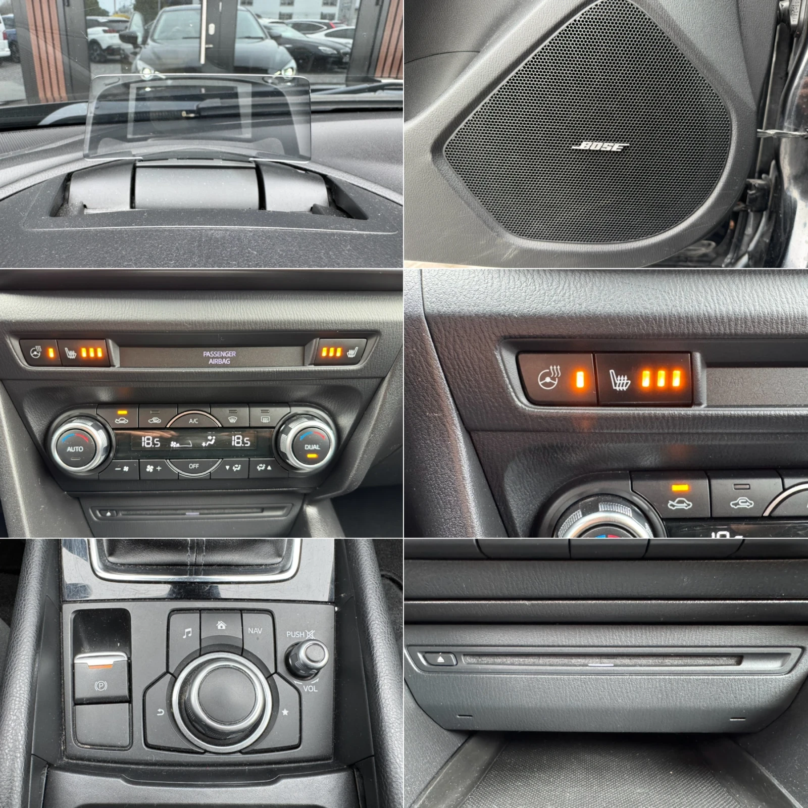 Mazda 3 2.2 SKYACTIV-D* Head up* Bose* Keyless, снимка 15 - Автомобили и джипове - 54212680