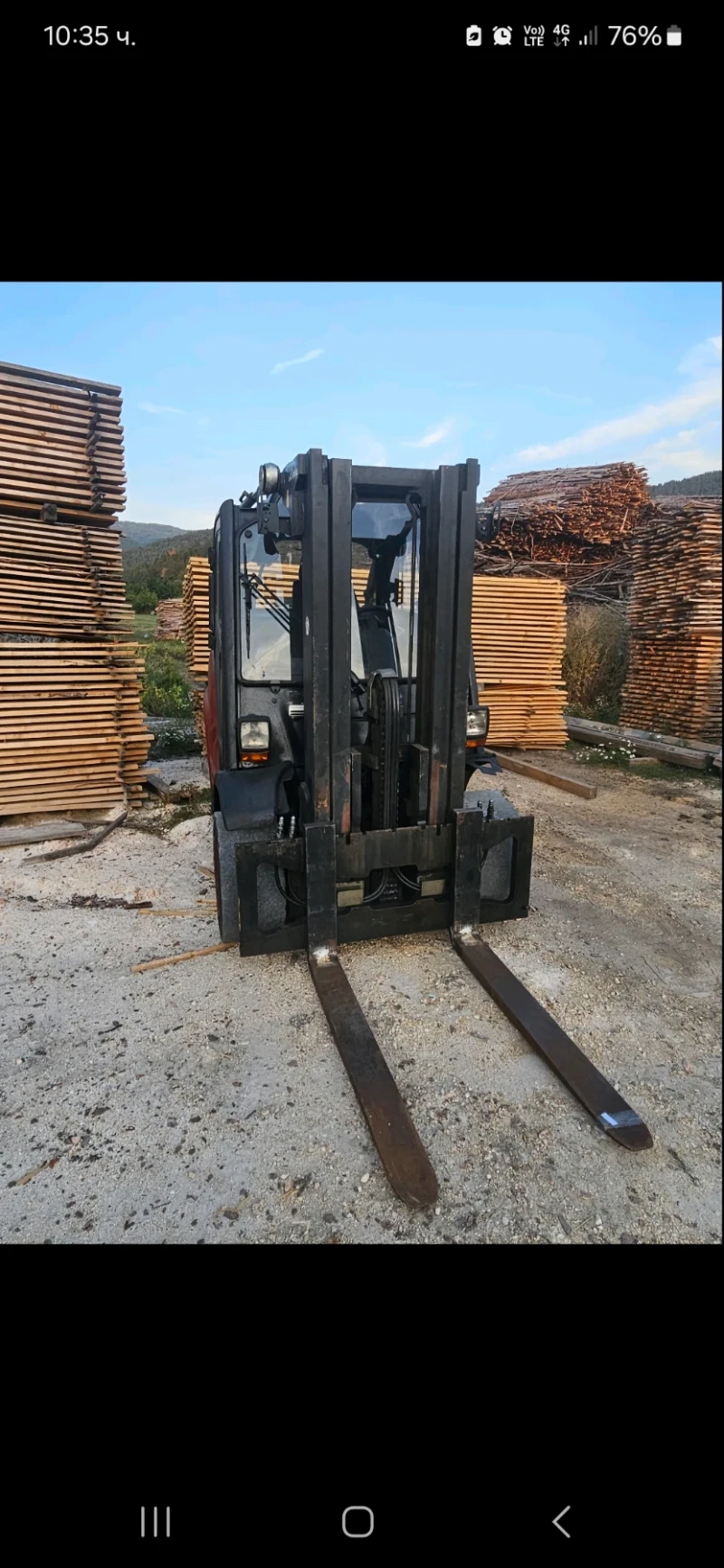 Мотокар Linde Дизел, снимка 4 - Индустриална техника - 53297651