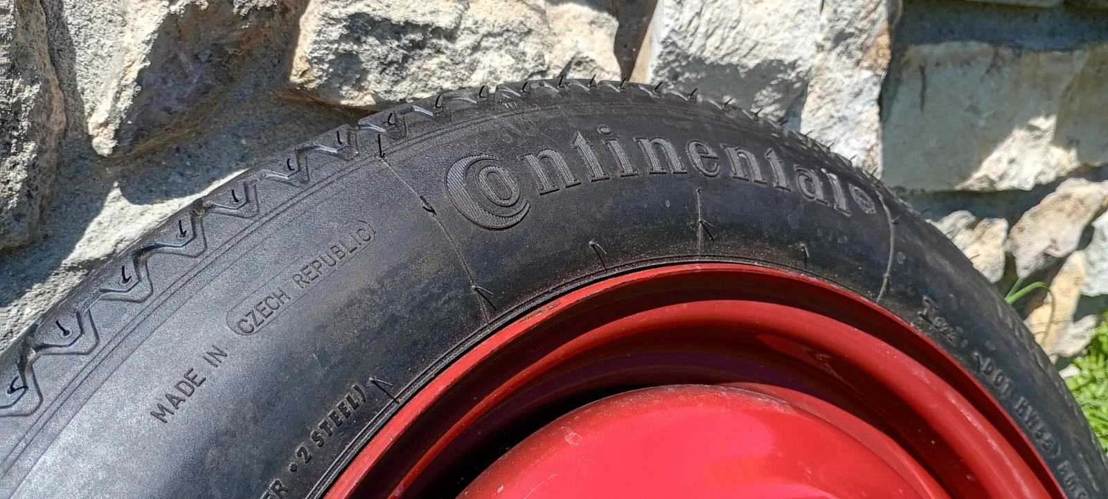 Гуми с джанти Continental 125/80R15, снимка 4 - Гуми и джанти - 54678414