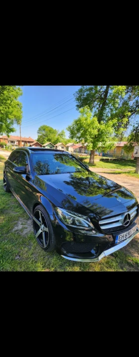 Mercedes-Benz C 180 BLUETEC AMG LINE  ПАНОРАМА КАМЕРА МЪРТВА  ЗОНА, снимка 14