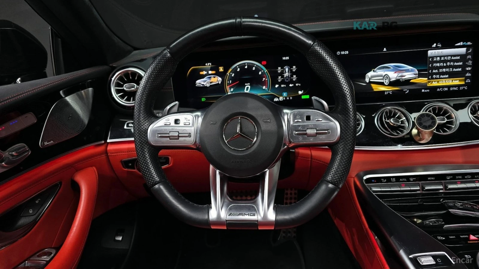 Mercedes-Benz AMG GT 43 4MATIC+ * HUD* КОЖА* ПАНО* ОБДУХВ* 360, снимка 12 - Автомобили и джипове - 55061895
