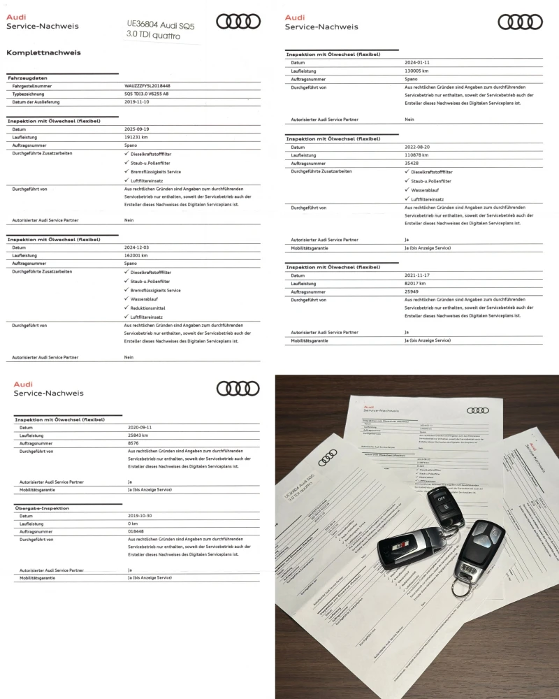 Audi SQ5 BiTDI/HUD/Distronic/Carbon/B&O/ПълнаСервизнаИст., снимка 17 - Автомобили и джипове - 53385647