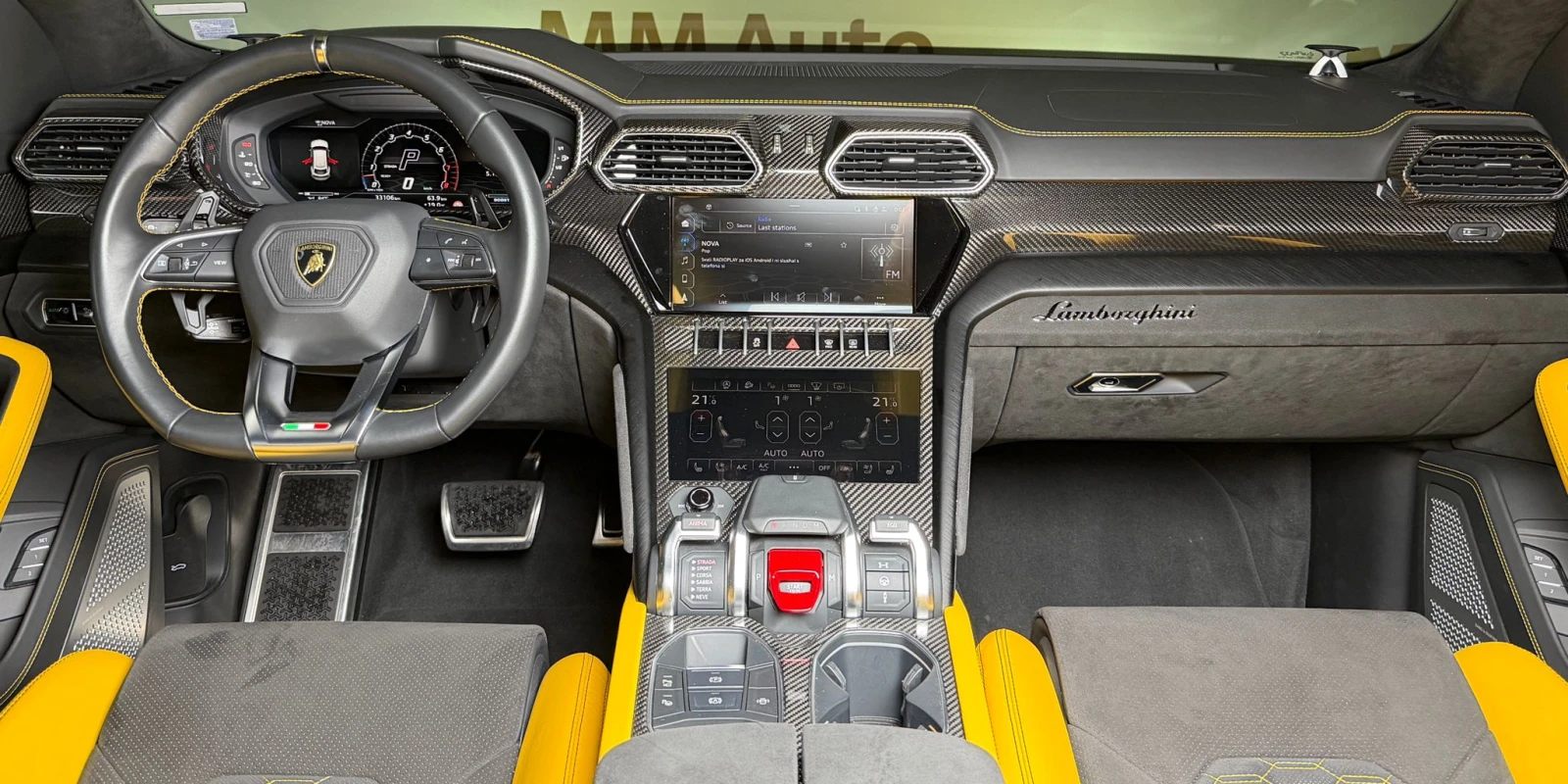 Lamborghini Urus Carbon In&Out* HuD* B&O* Pano* PPF* PearlCapsule | Mobile.bg   12