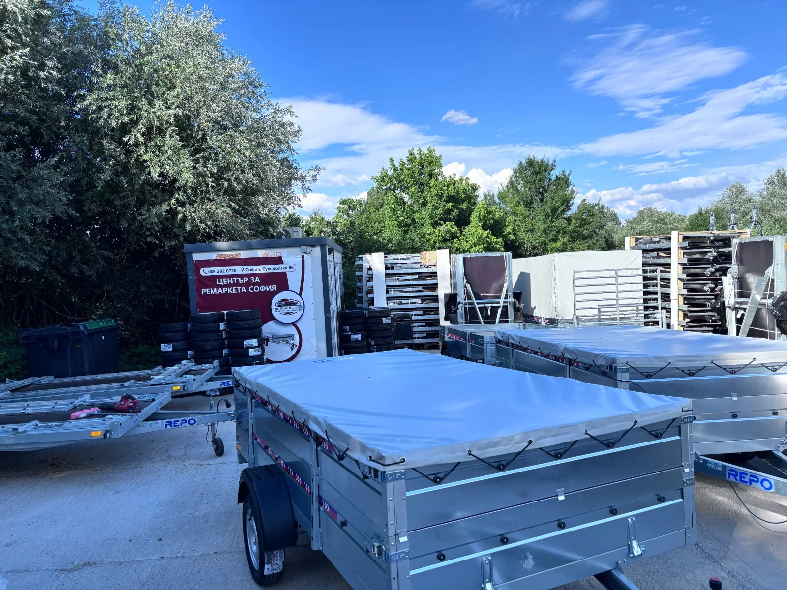 За автомобил Agados Repo Trailers Cargo 3м X 1.60м Х 0.6м ДВОЙНИ КАНАТ, снимка 2 - Ремаркета - 55223955