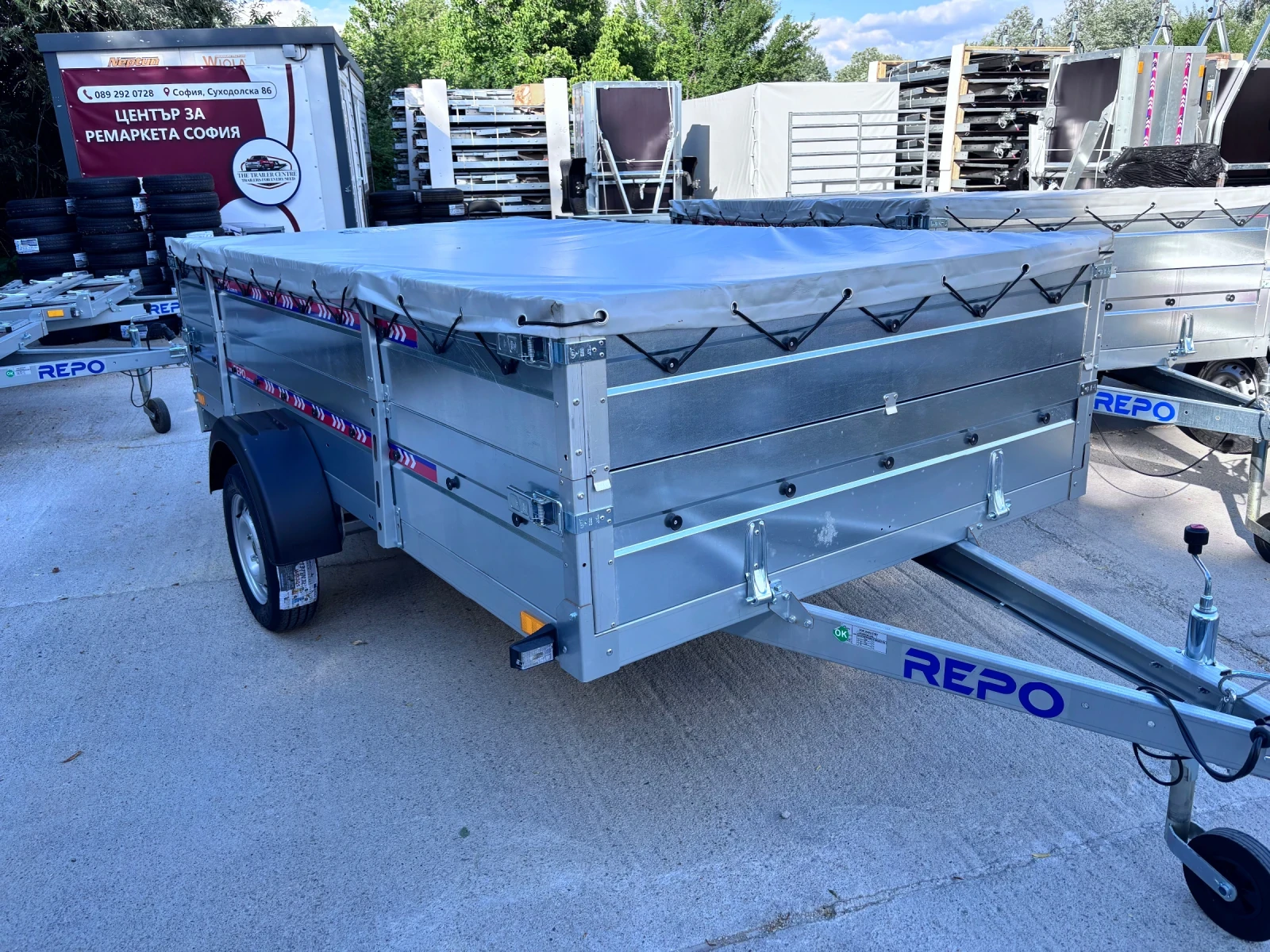 За автомобил Agados Repo Trailers Cargo 3м X 1.60м Х 0.6м ДВОЙНИ КАНАТ, снимка 8 - Ремаркета - 55223955