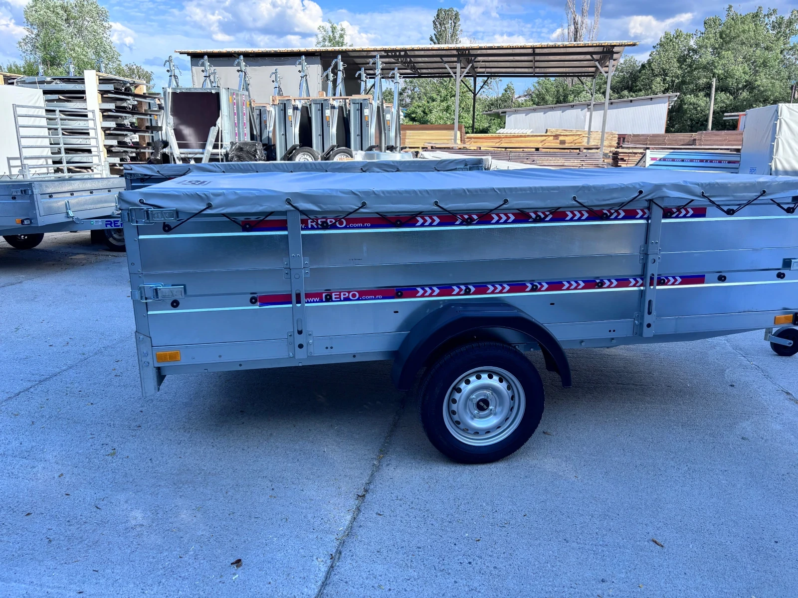 За автомобил Agados Repo Trailers Cargo 3м X 1.60м Х 0.6м ДВОЙНИ КАНАТ, снимка 4 - Ремаркета - 55223955