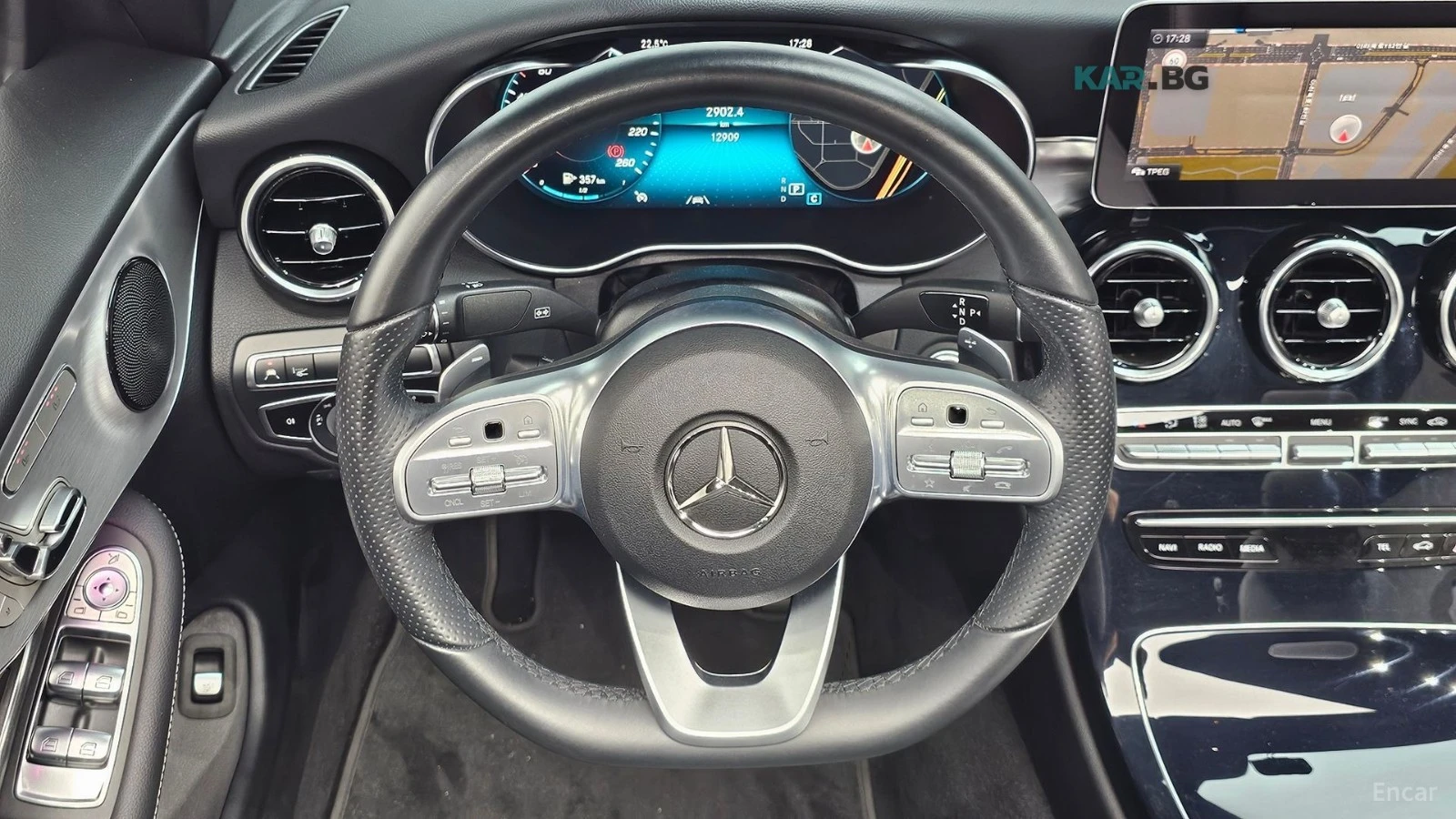 Mercedes-Benz C 200 CABRIO* HUD* КОЖА* НАВИ* ОБДУХВ* 360, снимка 13 - Автомобили и джипове - 55014636