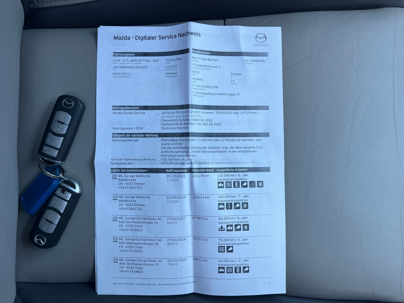 Mazda CX-9 3.7* АВТОМАТИК* ШВЕЙЦАРИЯ* КОЖА* BOSE* TOP* , снимка 17 - Автомобили и джипове - 56072463