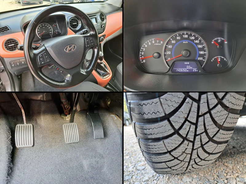 Hyundai I10 1.2i* КЛИМА* ТЕМПОМАТ* ПАРКТР* ПОДГРЕВ* ГЕРМАНИЯ  , снимка 13 - Автомобили и джипове - 47468987