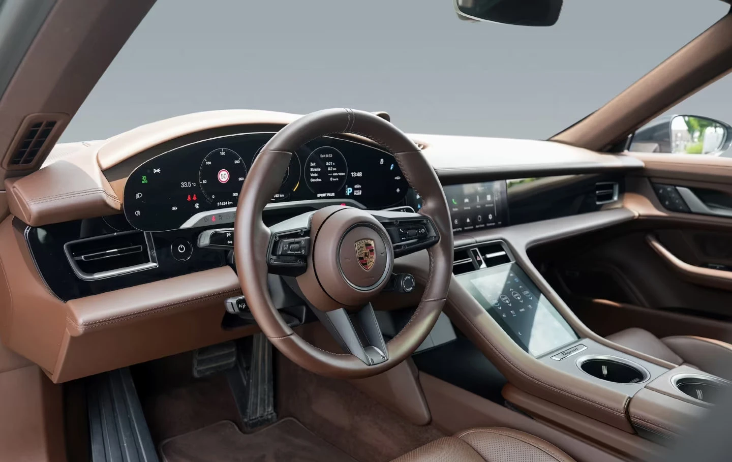 Porsche Taycan 4S/571HP/HUD/PANO/360/ОБДУХВАНЕ/MATRIX/CHRONO/628z, снимка 9 - Автомобили и джипове - 55394309