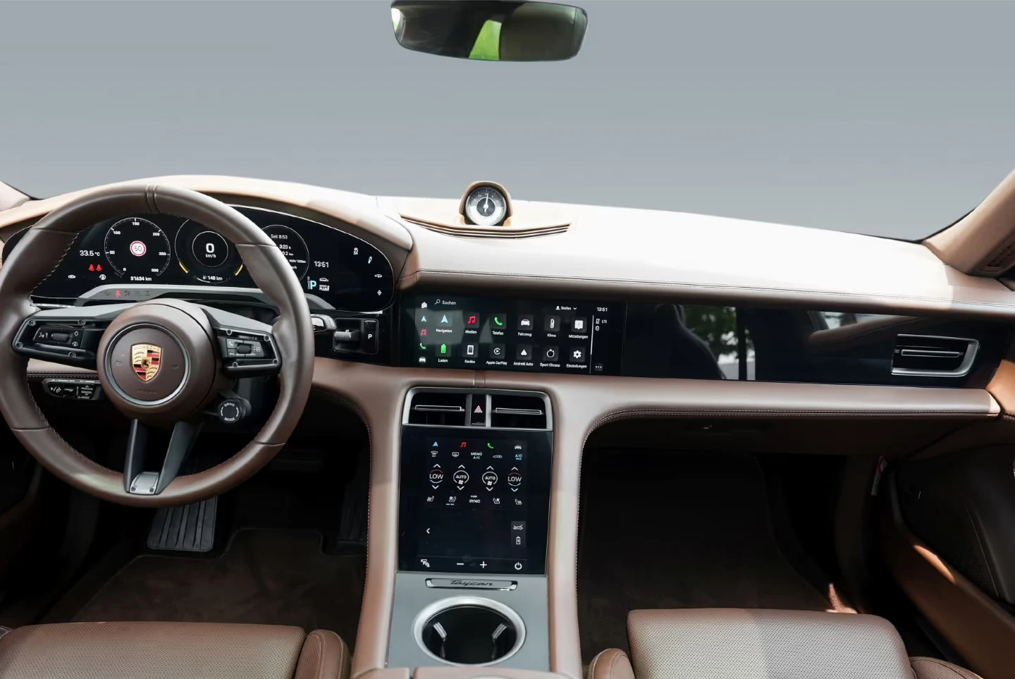 Porsche Taycan 4S/571HP/HUD/PANO/360/ОБДУХВАНЕ/MATRIX/CHRONO/628z, снимка 11 - Автомобили и джипове - 55394309